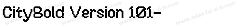 CityBold Version 101字体转换